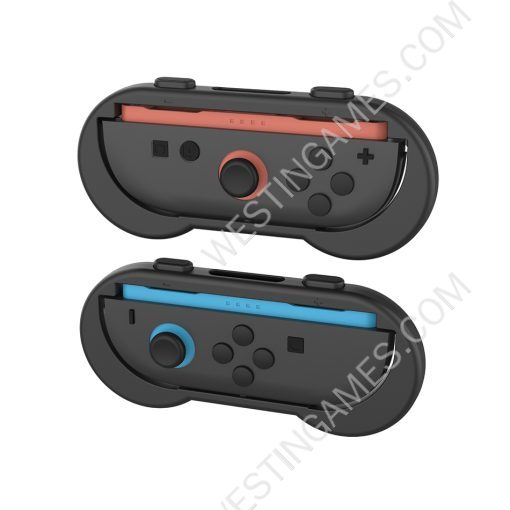 Left and Right Small Simple Handle Grips with Rope GP-380 for Switch 2 Black