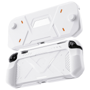 Anti-Slip TPU+PC Full Protective Case Ergonomic Handle Grip Support Disassembly for Switch 2 White