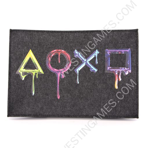 Horizontal Black Protective Dust Prevent Cover Sleeve for PS5 PRO Console - PS Logo