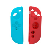Protective Soft Silicone Rubber Skin Case For Switch 2 Joycon - Blue and Red