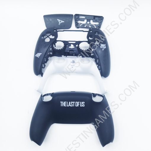 Replacement Fashion Top and Buttom with Touch Pad Housing Case Cover for PS5 v2.0 v3.0 Controller - The Last of us