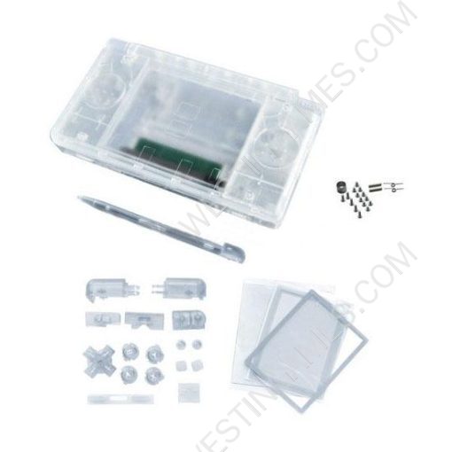 DSL/DS Lite Full Housing Shell Case Crystal Clear White
