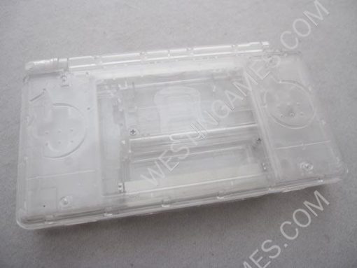 DSL/DS Lite Full Housing Shell Case Crystal Clear White - Image 3