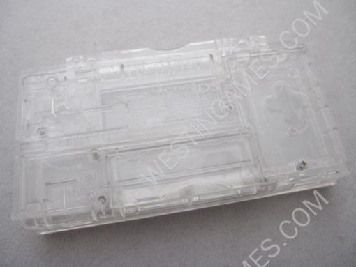 DSL/DS Lite Full Housing Shell Case Crystal Clear White - Image 4