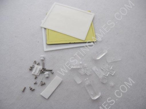 DSL/DS Lite Full Housing Shell Case Crystal Clear White - Image 5
