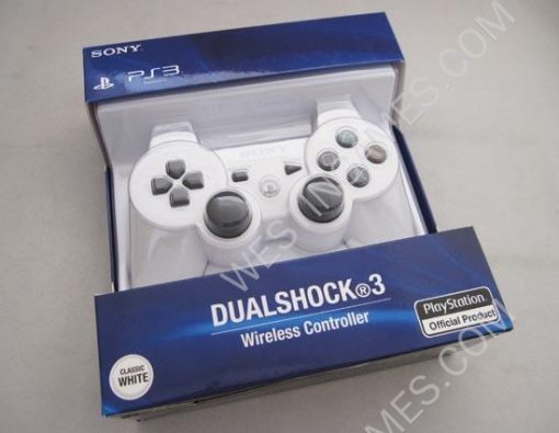 Bluetooth Wireless Controller New Blister Packing for Sony PS3 US Version - White
