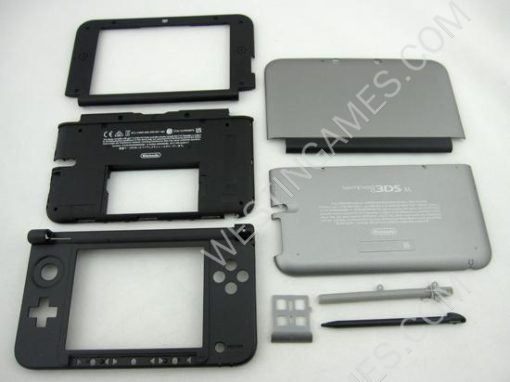 Replacement Complete Housing Shell Case for Nintendo 3DS XL/LL - Silver - Image 6