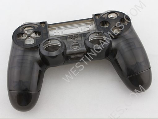 Replacement Complete Housing Shell Case for PS4 Dualshock 4 Controller - Transparent Black - Image 2