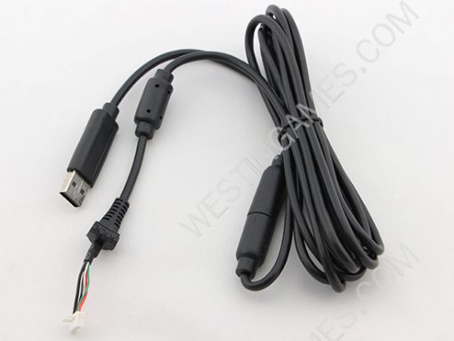 5 Pin Wired Controller USB Cable with Breakaway for XBOX 360 Joystick - Black