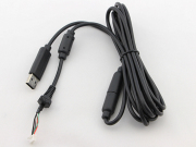 5 Pin Wired Controller USB Cable with Breakaway for XBOX 360 Joystick - Black