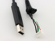 5 Pin Wired Controller USB Cable with Breakaway for XBOX 360 Joystick - Black 02
