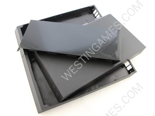 Replacement Top + Bottom Housing Case with Screwdriver for PS4 Console CUH-1000/1100 - Black