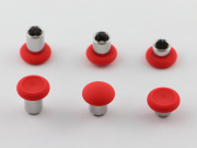 6Pcs Thumbstick Swap Analog Stick Grips Replacement for XBOX ONE Elite Controller - Red