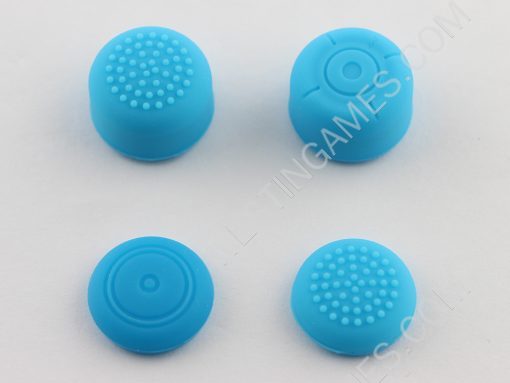 4-in-1 Silicone Thumbstick Joystick Higher Bouchon for NS Switch Joy-Con Controller - Blue