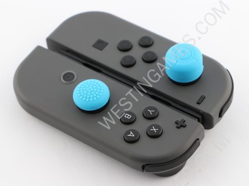 4-in-1 Silicone Thumbstick Joystick Higher Bouchon for NS Switch Joy-Con Controller - Blue - Image 6