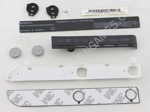 Complete Housing Shell Case Replacement for Playstation 3 PS3 Slim - Black - Image 7