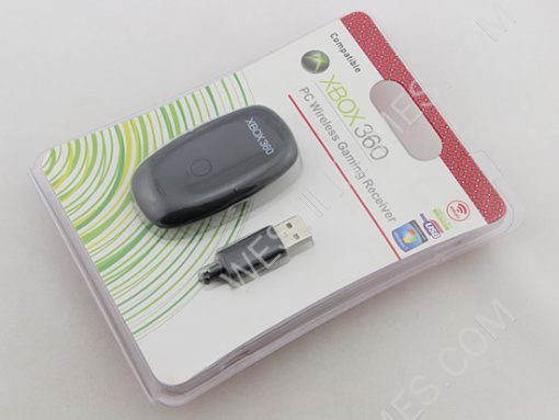 PC Wireless Gaming USB Receiver for XBOX360 Wireless Controller - Black