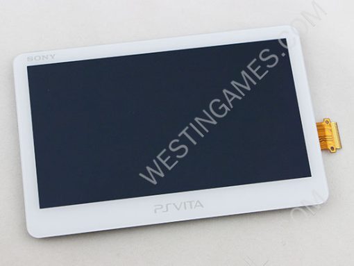 LCD Screen Display with Touch Screen Digitizer Repair Parts for PS Vita PSVITA 2000 - White