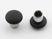 2Pcs Domed Thumbstick Swap Analog Stick Grips Replacement for XBOX ONE Elite Controller - Black