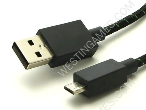 Original 9ft Braided Micro USB Charging Cable Cord for Xbox One Elite Controller - Image 2