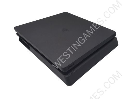Replacement Top and Bottom Housing Case with Screwdriver for PS4 Slim Console CUH-2000 - Black