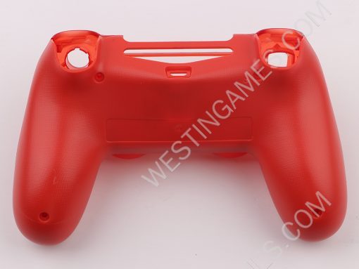 Replacement Top and Bottom Housing Shell Case for PS4 Controller JDM-040/050 - Clear Red - Image 2