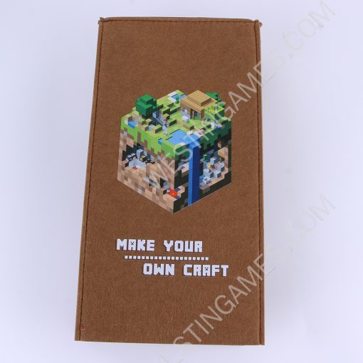 Brown Protective Dust Prevent Cover Sleeve for XBOX Series X Console - Minecraft