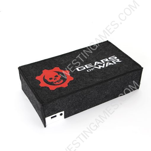 Black Horizontal Protective Dust Prevent Cover Sleeve for XBOX Series S Console - Gears of War
