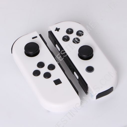Wireless Bluetooth L/R Joycon Game Controller Support Fitness Ring with Hand Wrist for NS Switch - White