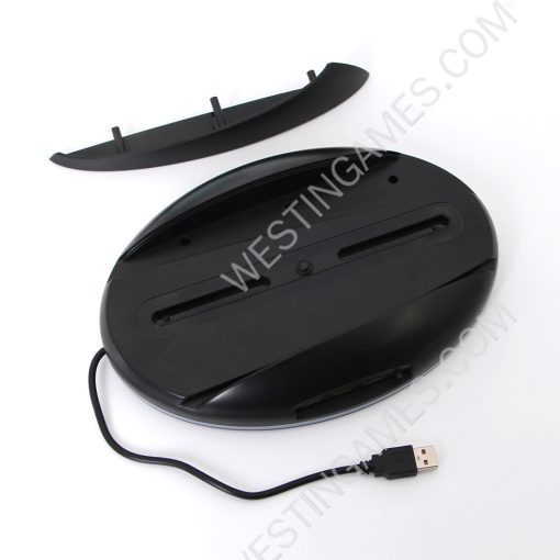 2in1 Vertical Cooler Cooling Base Stand with LED RGB Light for PS5 Console - Black - Image 2