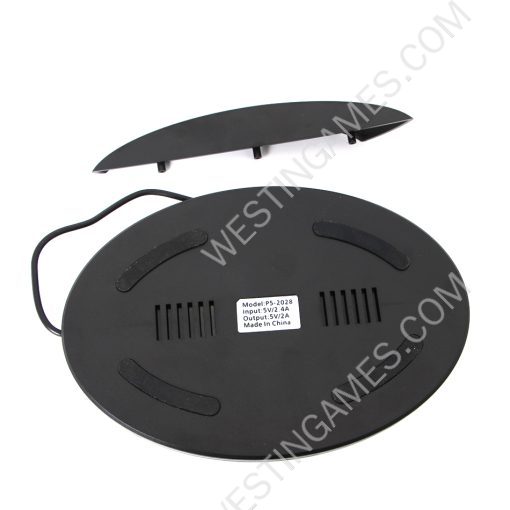 2in1 Vertical Cooler Cooling Base Stand with LED RGB Light for PS5 Console - Black - Image 4