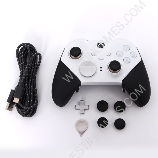 Original Elite Gen 2 Wireless Bluetooth Controller Gamepad with USB Cable for Microsoft XBOX ONE White