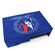 Horizontal Blue Protective Dust Prevent Cover Sleeve for PS5 Console - God of War 04