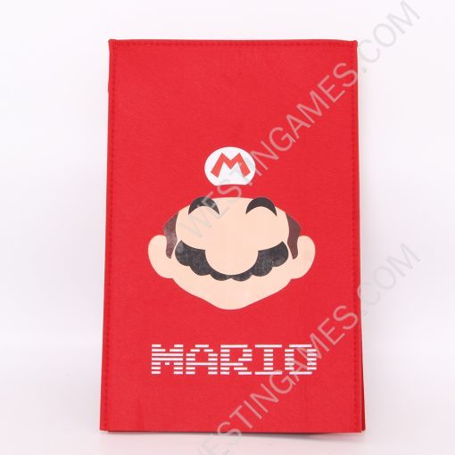 Pink Protective Dust Prevent Cover Sleeve for PS5 Slim Console - Mario