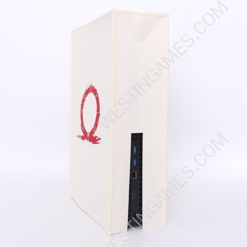 White Protective Dust Prevent Cover Sleeve for PS5 Console - God of War - Image 6
