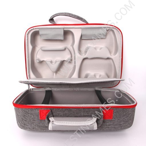 Protective Deluxe Bag Adjustable Handle Bag Travel Carrying Case For PS5 Slim Console - Grey - Image 4