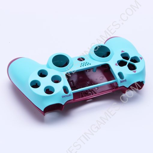 Replacement Top and Bottom Housing Shell Case for ps4 Controller JDM-050 - Blue Berry - Image 3