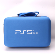 Protective Deluxe Bag Adjustable Handle Bag Travel Carrying Case For PS5 Slim Console - Blue