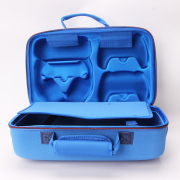Protective Deluxe Bag Adjustable Handle Bag Travel Carrying Case For PS5 Slim Console - Blue 04
