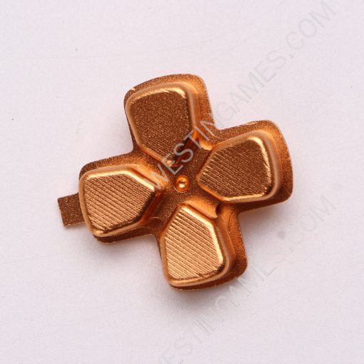 Metal D-PAD Button Cross Key Replacement for PS5 Controller - Gold - Image 2