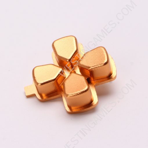 Metal D-PAD Button Cross Key Replacement for PS5 Controller - Gold - Image 3