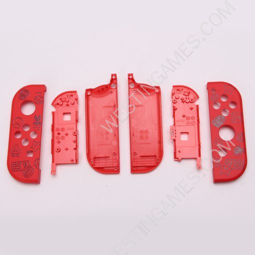 New Design Left and Right Housing Cover Case Set for Switch Joy-con OEM A Mario Red - Image 4