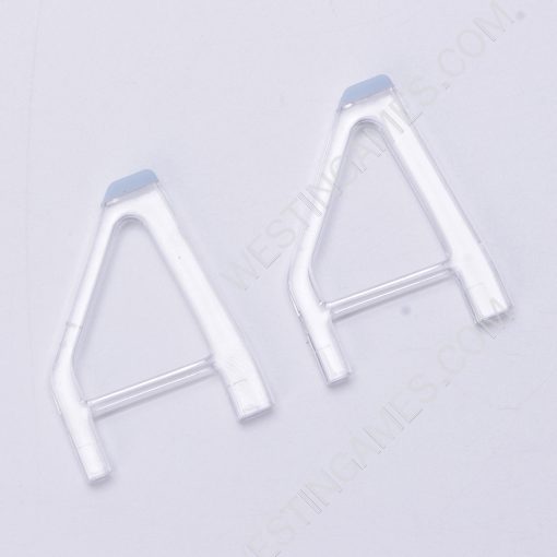1Pair Desktop Stand Host Simple Triangle Bracket for PS5 Slim HUD Clear White