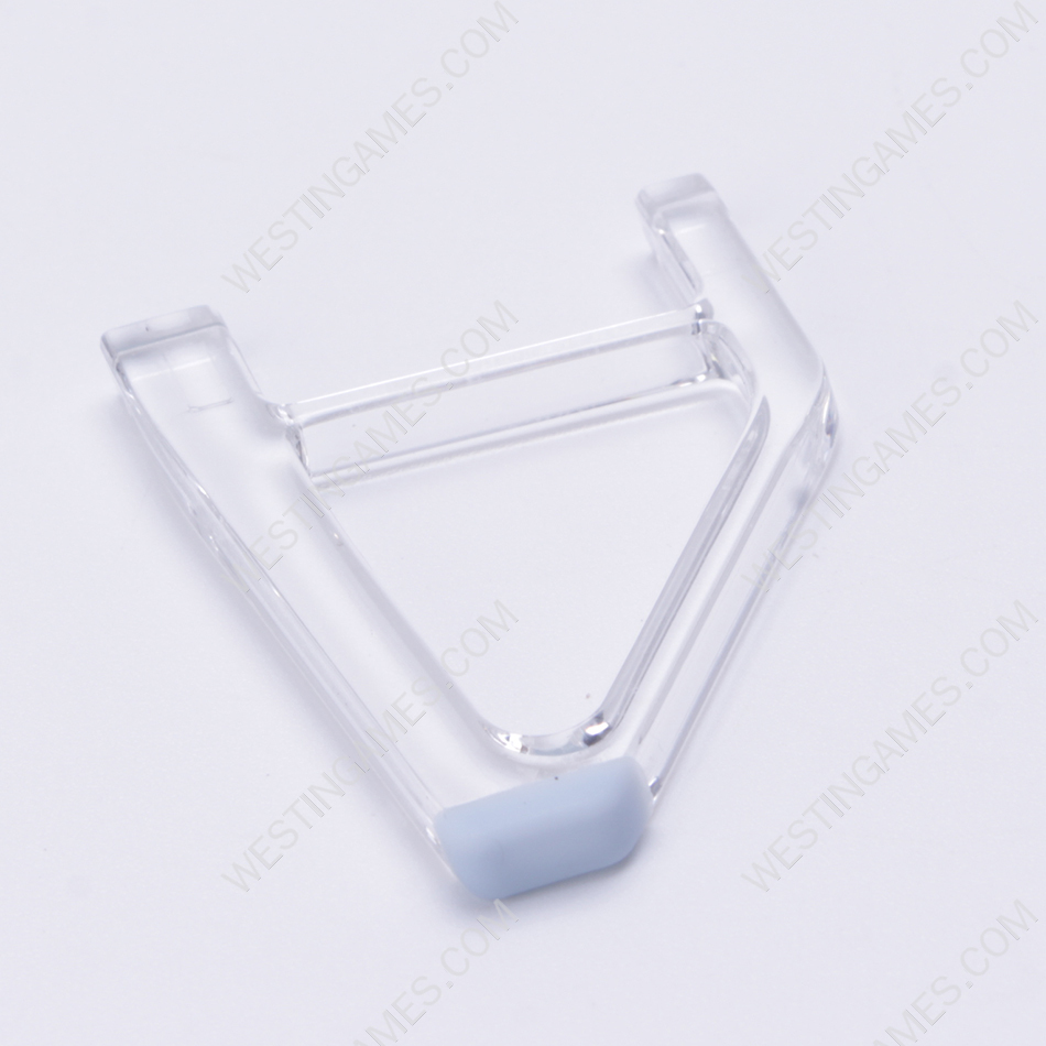 1Pair Desktop Stand Host Simple Triangle Bracket for PS5 Slim HUD Clear White - Image 3