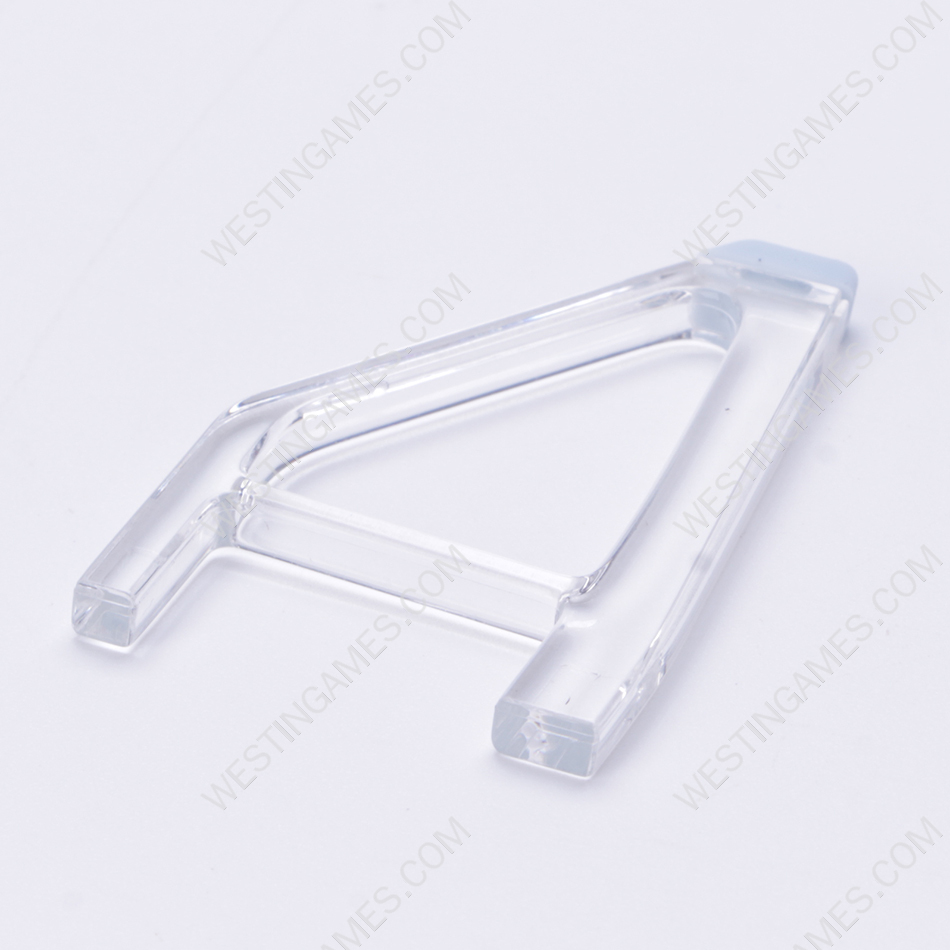 1Pair Desktop Stand Host Simple Triangle Bracket for PS5 Slim HUD Clear White - Image 4