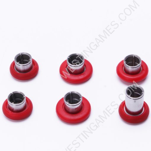 New 12Pcs Swap Thumbsticks Grips Metal Magnetic Stick Set for XBOX ONE Elite 2 Controller Full Red - Image 6