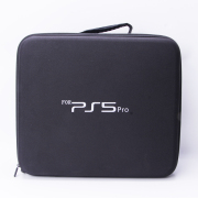 Protective Bag Adjustable Handle Bag Travel Carrying Case For PS5 Pro Console Black
