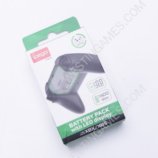 Play and Charge Rechargeable 1400mAh Battery with Digital Display for XBOX Series S/X and ONE Controller Black