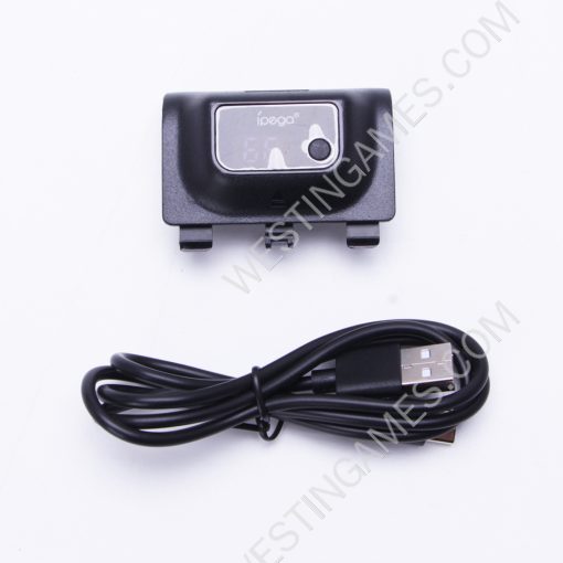 Play and Charge Rechargeable 1400mAh Battery with Digital Display for XBOX Series S/X and ONE Controller Black - Image 3