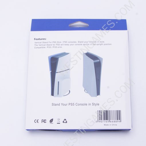 Vertical Base Stand Metal Bracket Holder for PS5 and PS5 Slim Disc and Digital Edition Console Black - Image 2